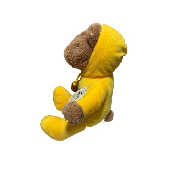 Peeps 11 in Brown Plush Teddy Bear with Blue Hooded Pajama Outfit NWT 2015 - Picture 3 of 9